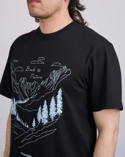 New and wander Back to Nature T-Shirt Black