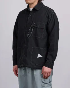 Online and wander Cordura Cotton Rip Shirt Jacket Black