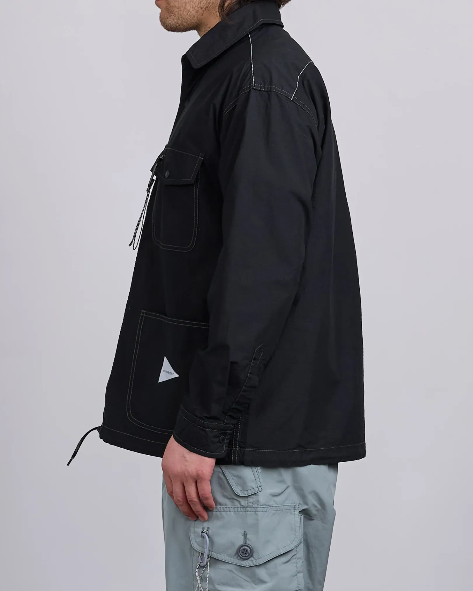 Online and wander Cordura Cotton Rip Shirt Jacket Black