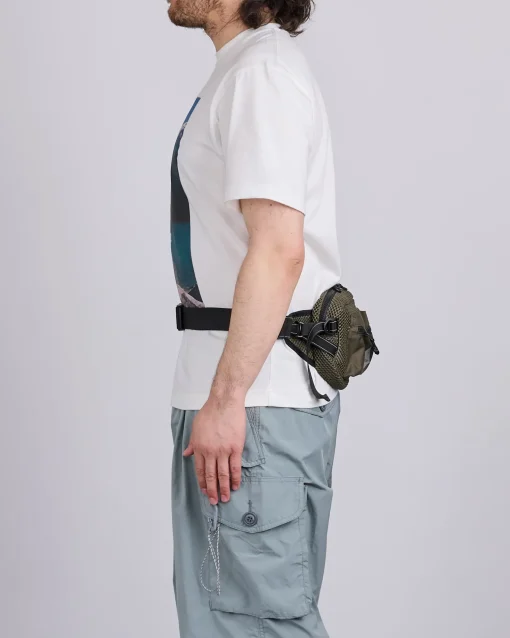 Discount and wander 3D Mesh Waist Bag Khaki