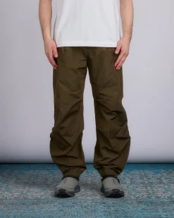 Best and wander High Count Side Zip Hem Pant Dark Khaki