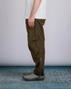 Best and wander High Count Side Zip Hem Pant Dark Khaki