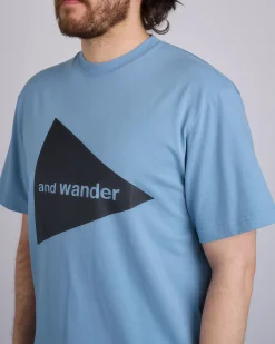 Fashion and wander Log T-Shirt Light Blue