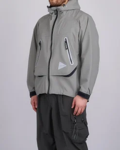 Outlet and wander Loose Fitting Rain Jacket Gray