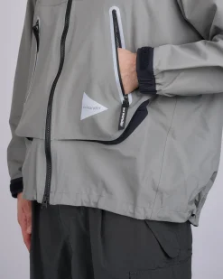 Outlet and wander Loose Fitting Rain Jacket Gray