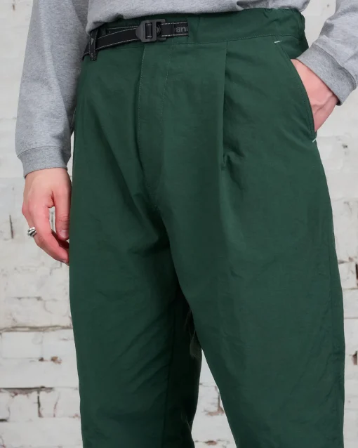 Sale and wander Nylon Chino Tuck Tapered Pant Green