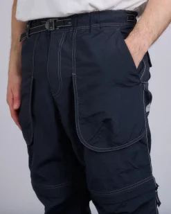 Online and wander Nylon Taffeta Hiker 2-Way Pant Black