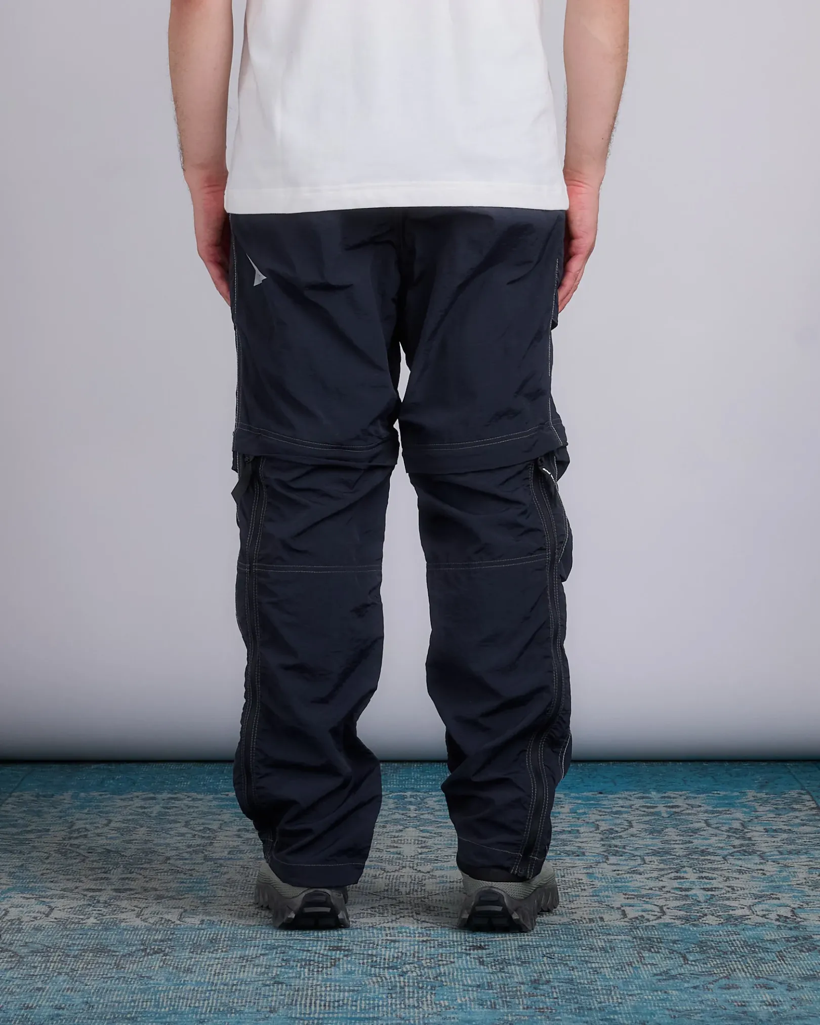 Online and wander Nylon Taffeta Hiker 2-Way Pant Black