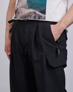 Hot and wander Nylon Twill Relaxed Pant Black