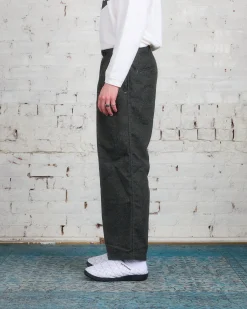 Hot and wander REWOOL Tweed Wide Pant Khaki