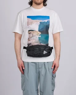 Fashion and wander Sil Nylon Waist Bag Charcoal