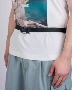 Fashion and wander Sil Nylon Waist Bag Charcoal