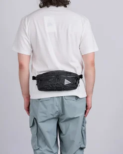 Fashion and wander Sil Nylon Waist Bag Charcoal
