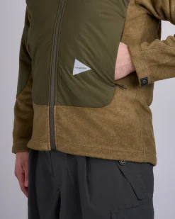 New and wander Top Fleece Jacket Khaki