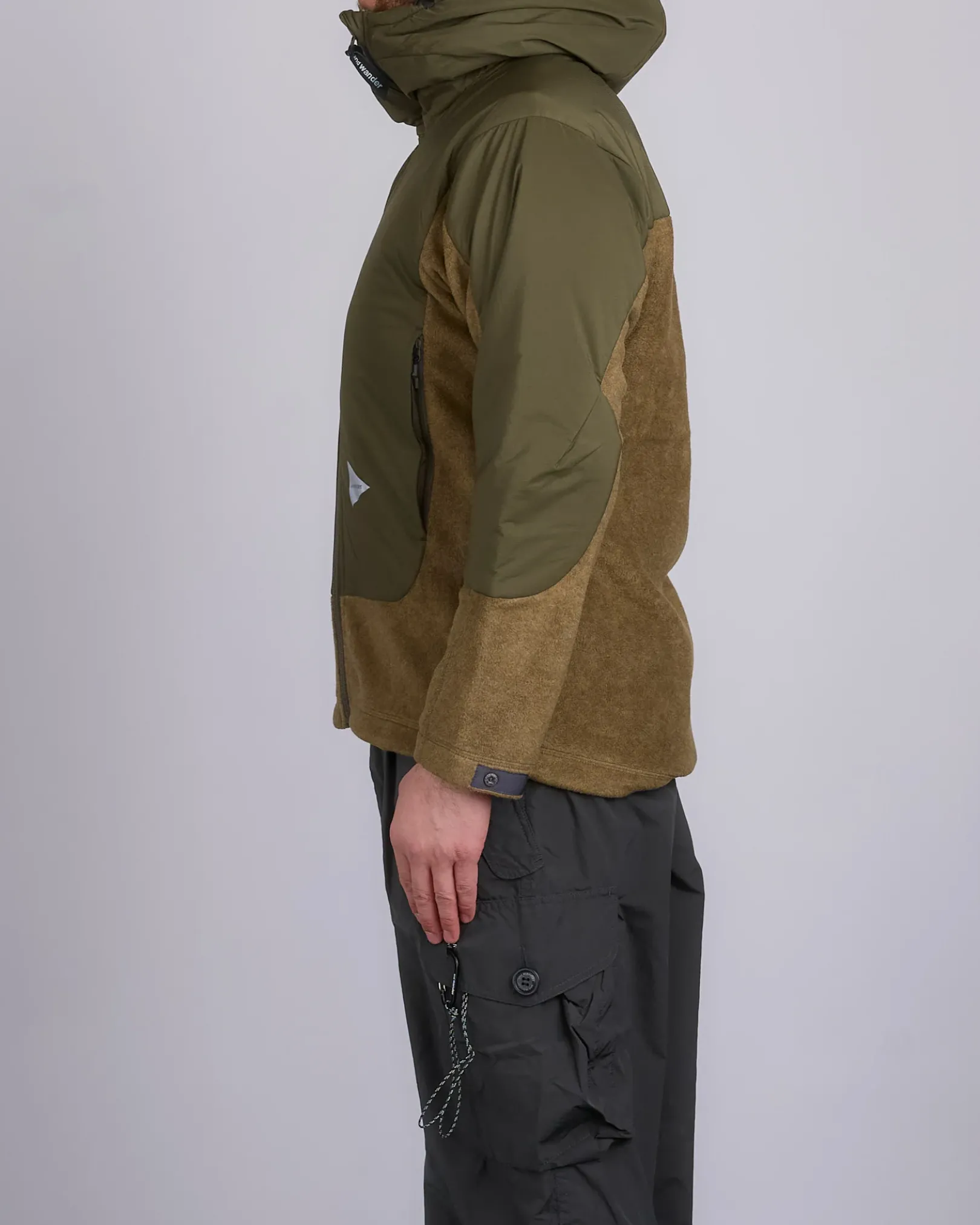 New and wander Top Fleece Jacket Khaki
