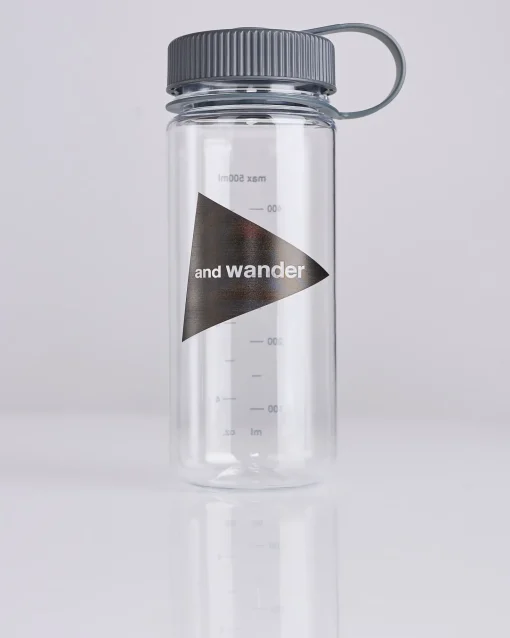 Best and wander Triangle Wordmark Logo Bottle Clear