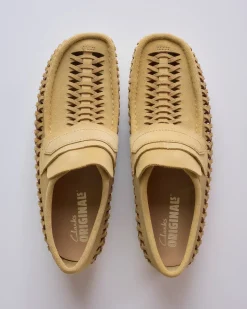 Online Clarks Originals Men's Wallabee Loafer Weave Maple Suede