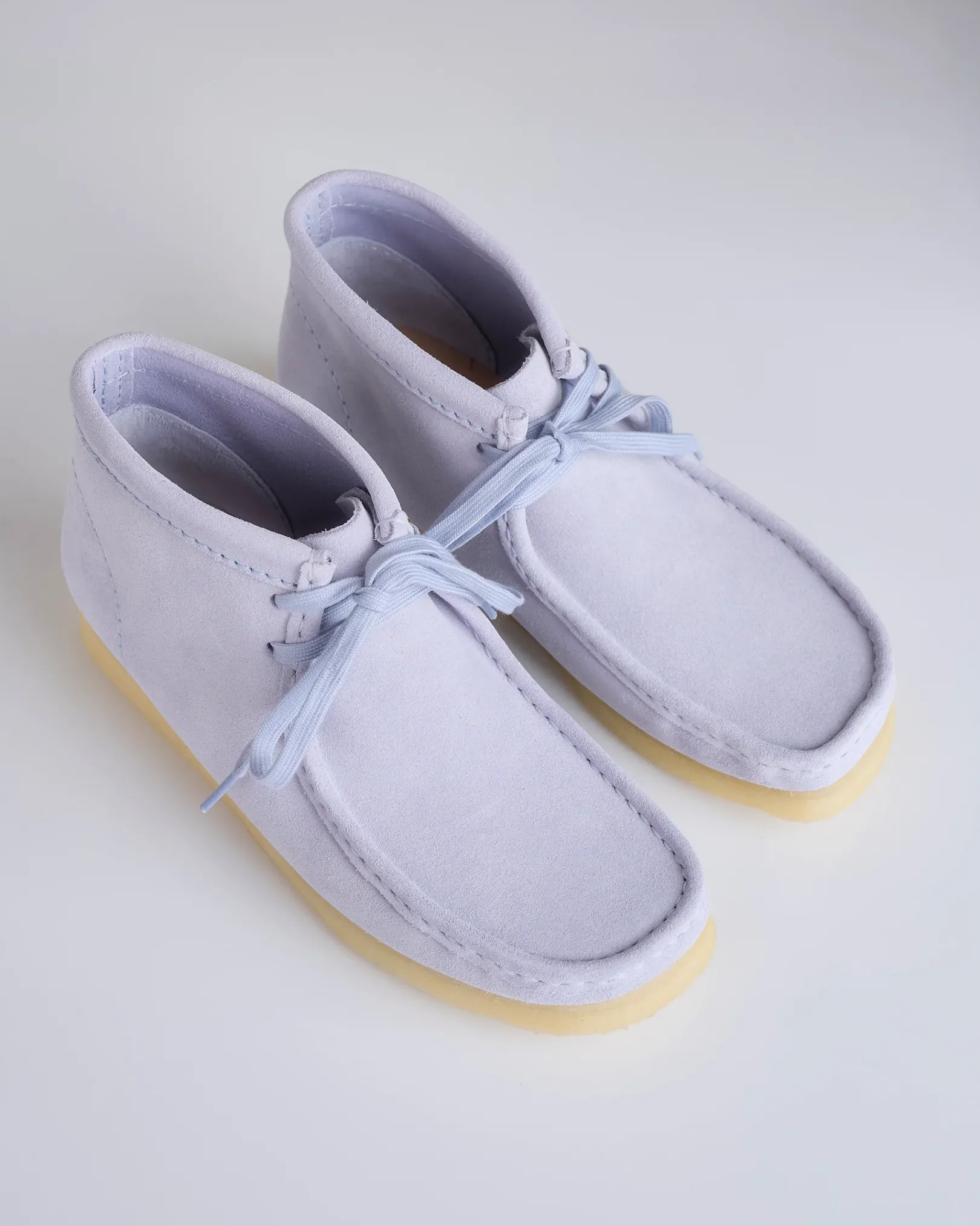 Discount Clarks Originals Men's Wallabee Boot Cloud Grey Suede