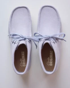 Discount Clarks Originals Men's Wallabee Boot Cloud Grey Suede