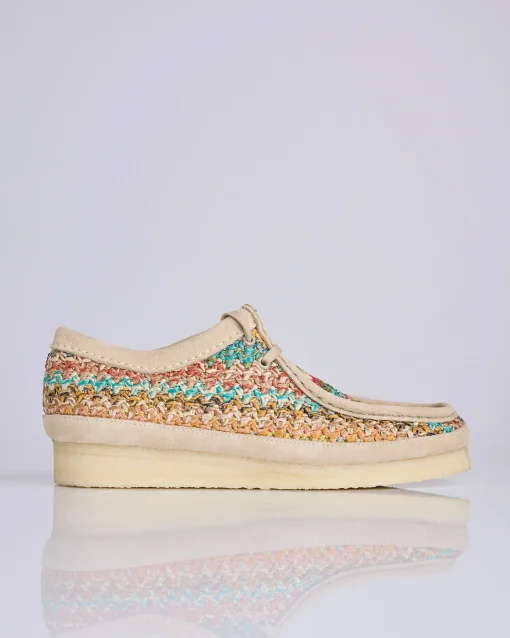 Fashion Clarks Originals Wallabee Multi Raffia