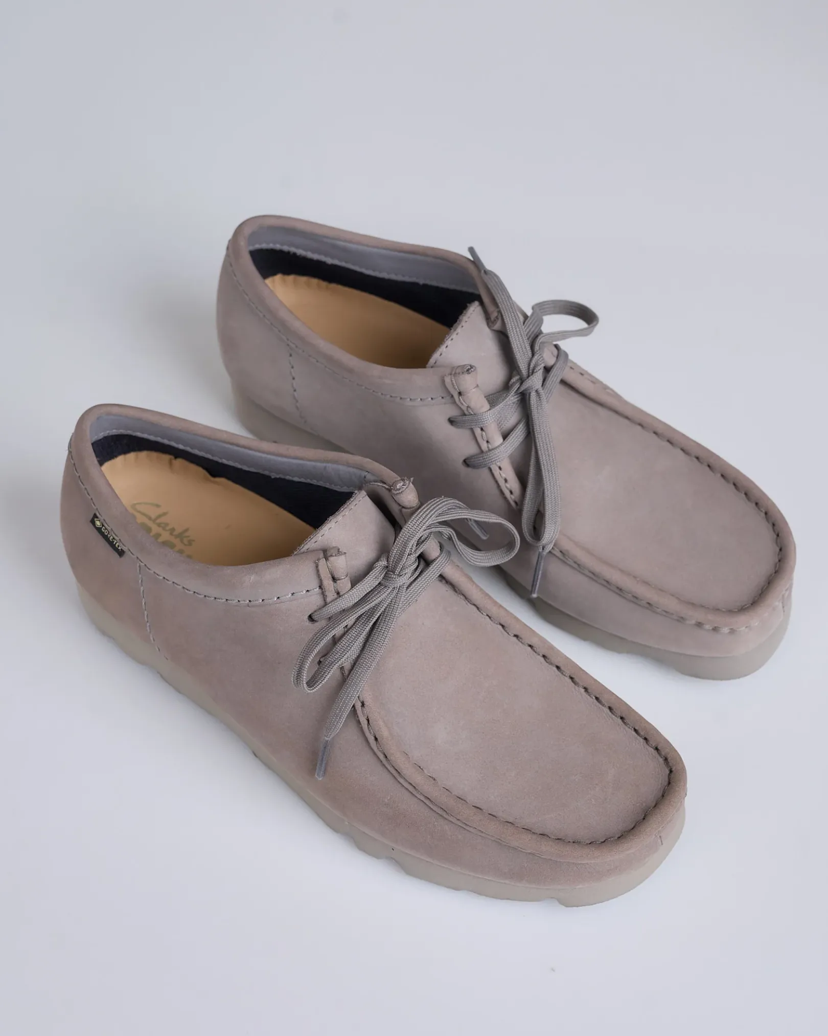 Online Clarks Originals Wallabee GTX Grey Nubuck