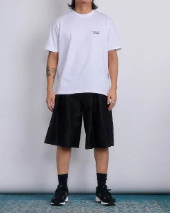 Discount COMME des GARÇONS HOMME Plus COMME des GARÇONS HOMME Plus Pleated Wool Blend Paisley Short Black