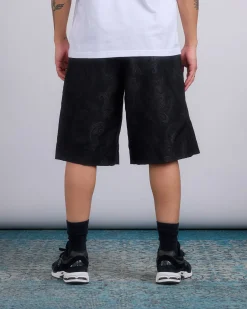 Discount COMME des GARÇONS HOMME Plus COMME des GARÇONS HOMME Plus Pleated Wool Blend Paisley Short Black