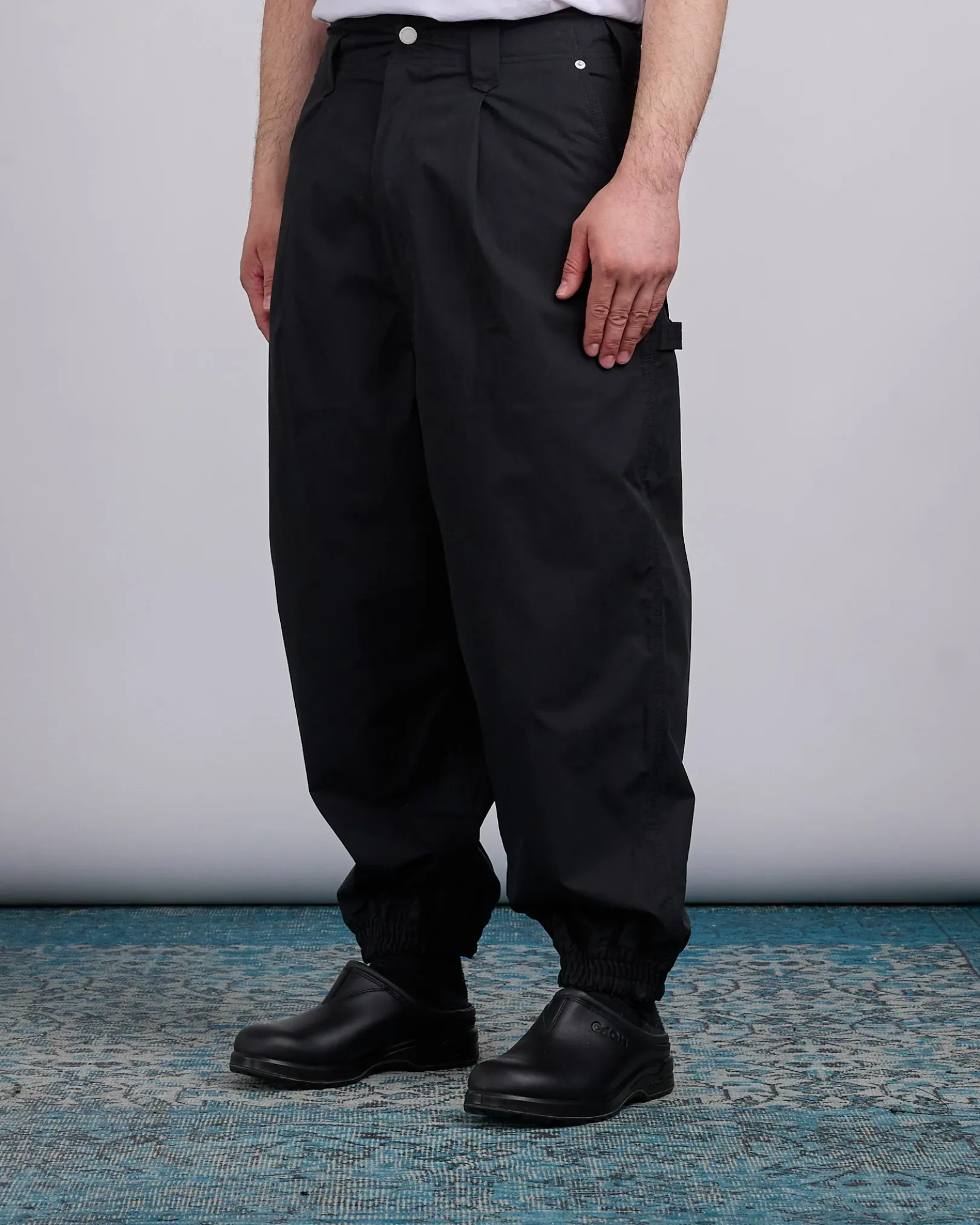 Clearance COMME des GARÇONS HOMME Cotton Poly Weather Carpenter Pant Black