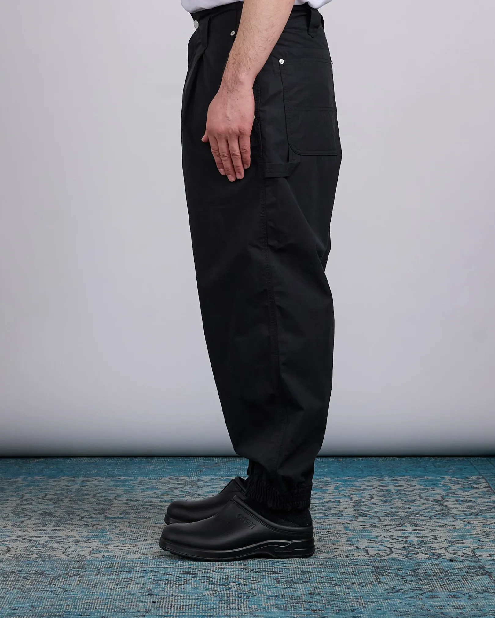 Clearance COMME des GARÇONS HOMME Cotton Poly Weather Carpenter Pant Black