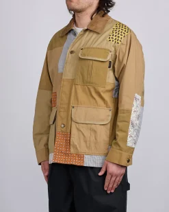 Best COMME des GARÇONS HOMME Nylon Back Satin Chore Jacket Multi Mix