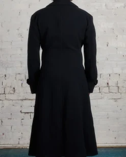 Outlet COMME des GARÇONS HOMME Plus Wool Nylon Mosser Coat Black