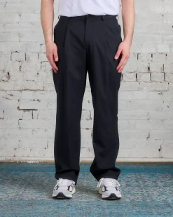 Sale COMME des GARÇONS HOMME Plus Wool Dobby Stripe Pant Black