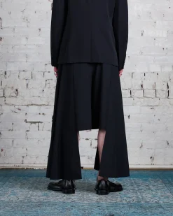 Fashion COMME des GARÇONS HOMME Plus Tropical Wool Outer Drape Short Black