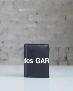 Sale Comme des Garçons WALLET Huge Logo Wallet Black