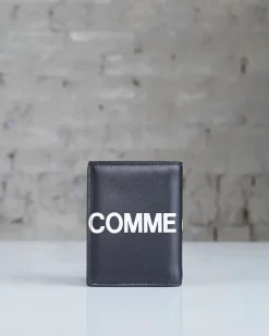 Sale Comme des Garçons WALLET Huge Logo Wallet Black