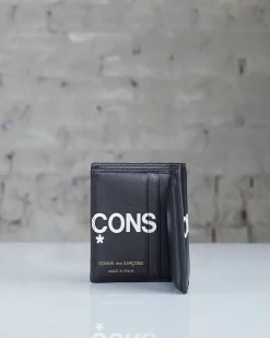 Sale Comme des Garçons WALLET Huge Logo Wallet Black