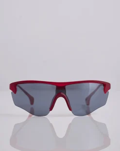 Online District Vision Junya Racer Sunglass Ruby D+ Onyx Mirror