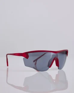 Online District Vision Junya Racer Sunglass Ruby D+ Onyx Mirror