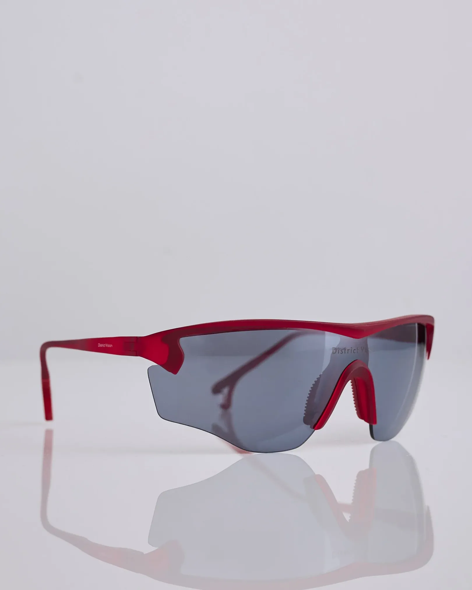 Online District Vision Junya Racer Sunglass Ruby D+ Onyx Mirror