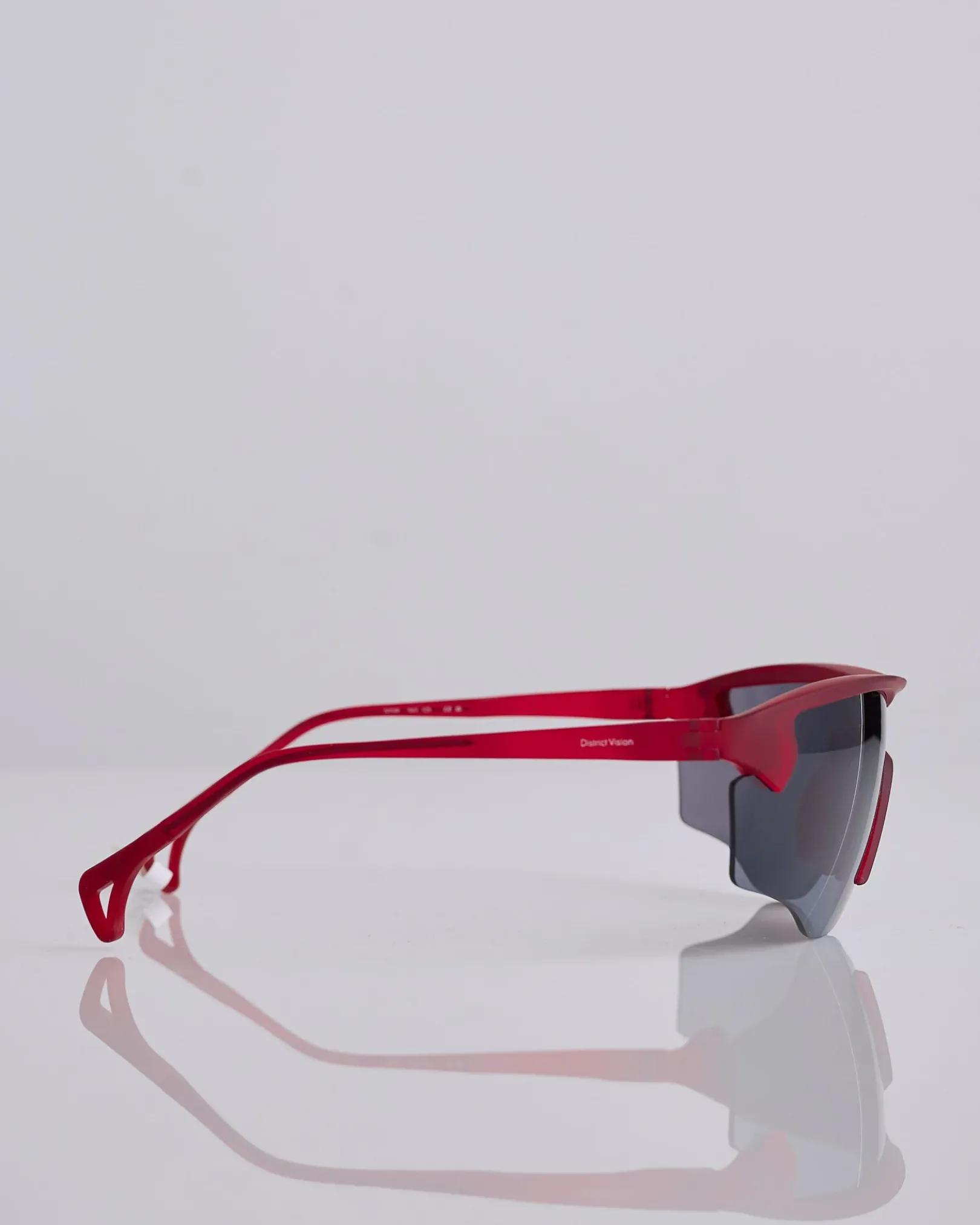 Online District Vision Junya Racer Sunglass Ruby D+ Onyx Mirror