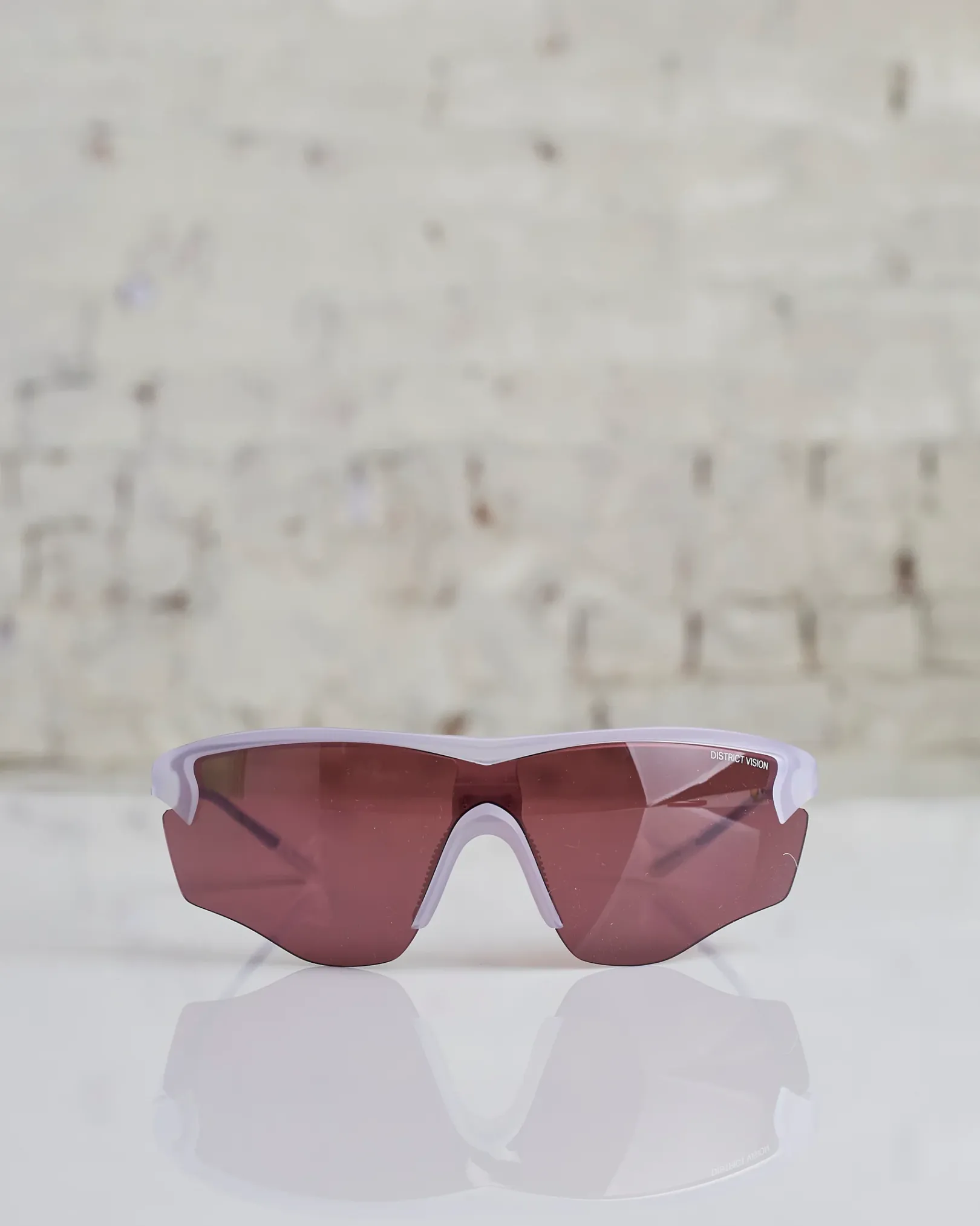 Online District Vision Junya Racer Sunglass Clear / Rose