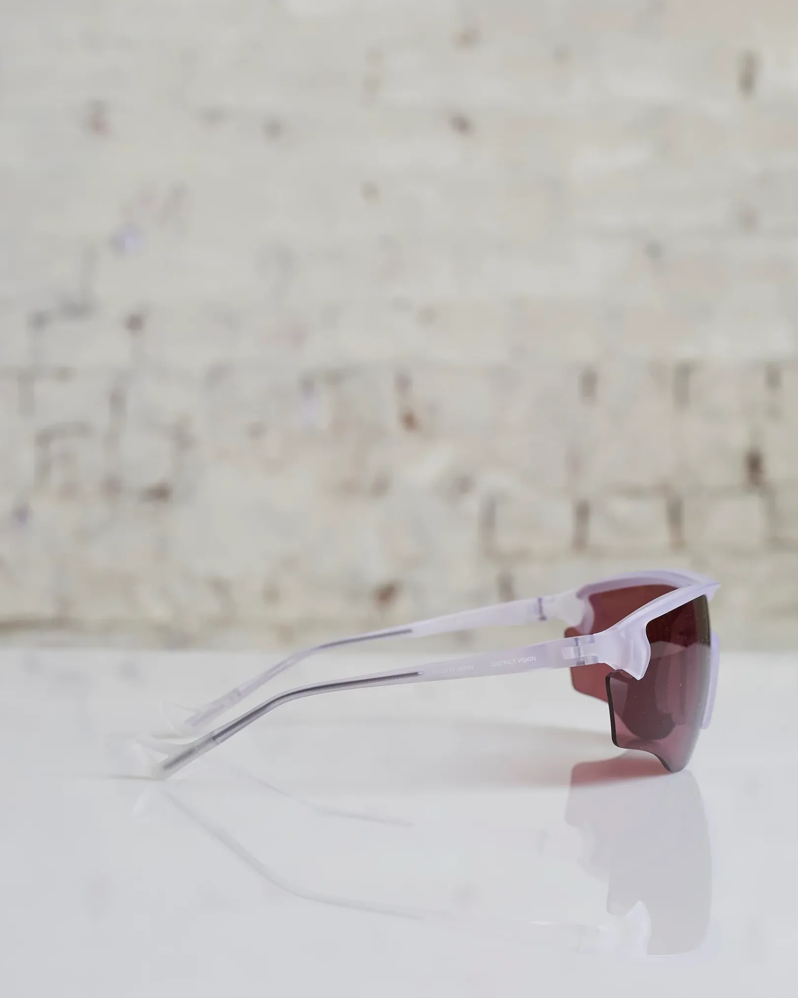Online District Vision Junya Racer Sunglass Clear / Rose