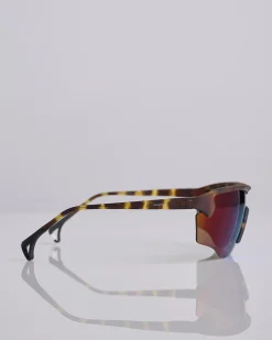 Online District Vision Junya Racer Sunglass Tortoise D+ Blue Mirror