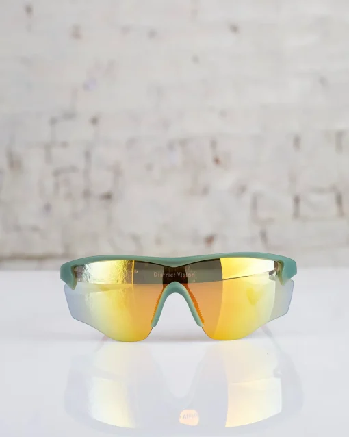Discount District Vision Junya Sunglass Green / Fire Mirror