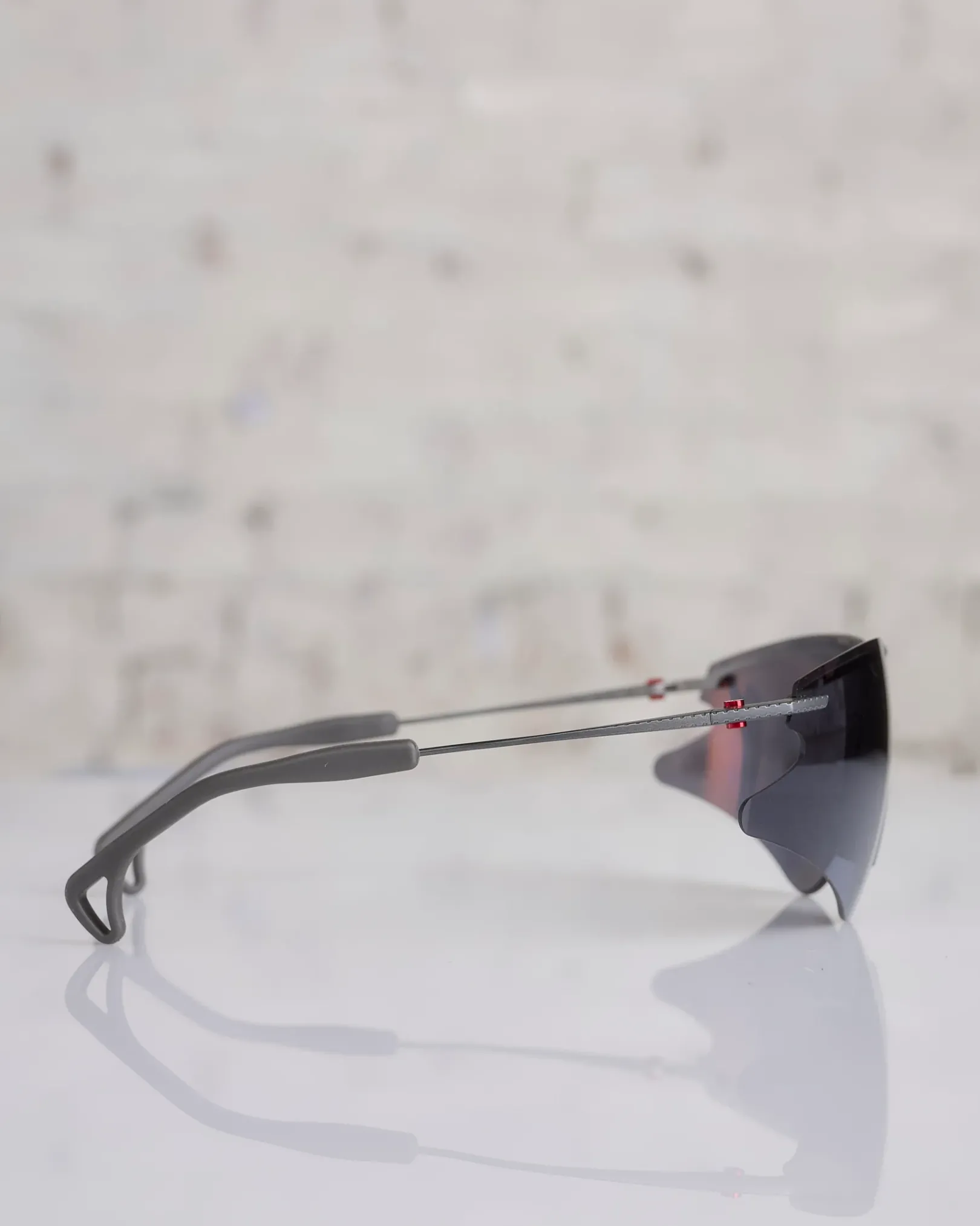 Discount District Vision Kohei Aero Blade Titanium Sunglass Graphite D+ Onyx Mirror