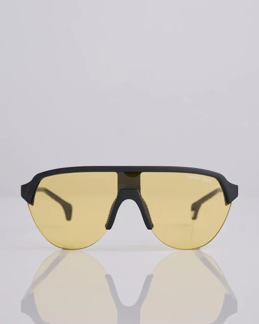 New District Vision Nagata Speed Blade Sunglass Black Yellow