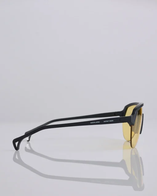 New District Vision Nagata Speed Blade Sunglass Black Yellow