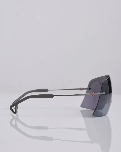 Hot District Vision Yusuke Alpine Blade Titanium Sunglass Graphite D+ Onyx Mirror