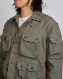 Discount Engineered Garments Explorer Jacket PC Iridescent Heavy Twill Olive