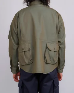 Discount Engineered Garments Explorer Jacket PC Iridescent Heavy Twill Olive